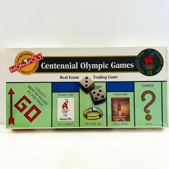 Vintage Monopoly Centennial Olympic Games Collector's Edition Game New Sealed - Picture 1 of 7